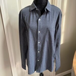 Men's Classic Blue Button-Down Shirt